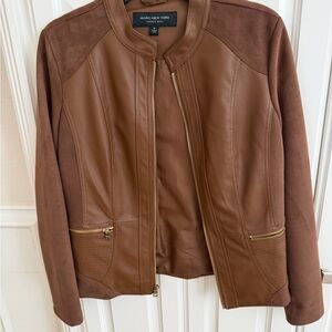 Marc New York Women's Tan Leather Jacket